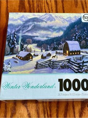 Winter Wonderland 1000-Piece Jigsaw Puzzle - Scenic Snowy Village